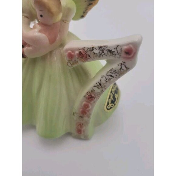 Josef Originals 7 Years Birthday Girl Angel Doll Green Dress Tag And Stickers - Picture 10 of 16